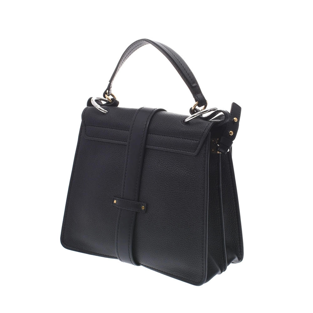 Chloe Leather Bag Shoulder Black Aby